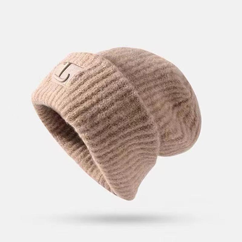 Autumn Winter Warm Hat For Women Girls Soft Loose Thickened Ear Protection Windproof Bonnet Fashion Versatile Hats Gifts