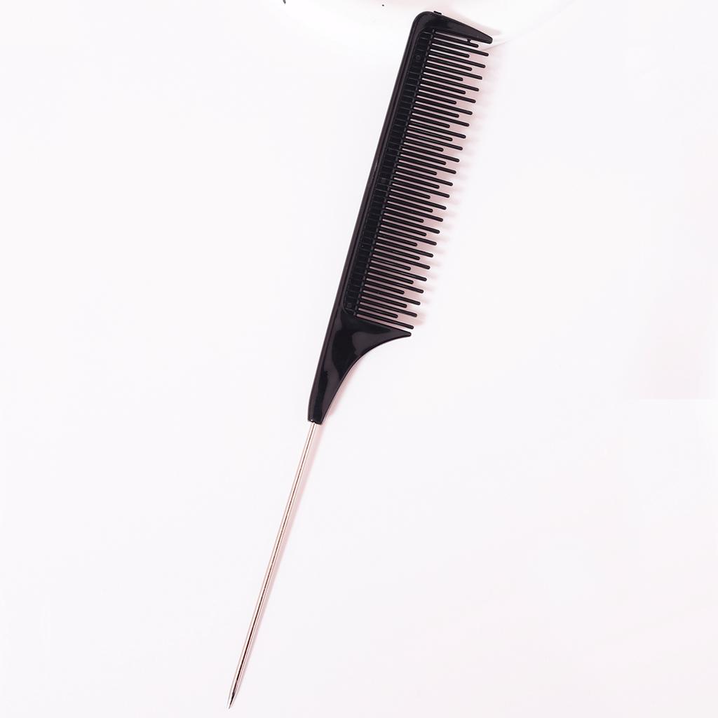 Professional hair comb, stainless steel salon cutting and styling comb, anti-static styling tool, special for real hair wigs