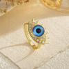 European Hot Sale Demon Eye Rotating Zirconia Ring: Women's Versatile Luxury Style