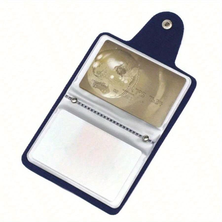 Business Card Holder Anti-Theft ID Credit Card Holder Fashion Women's 24 Cards Slim PU Leather Pocket Case Coin Purse Wallet for Women Card