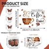 Coffee Cup Wall Stickers Three-dimensional Butterflies Waterproof Decal Wallpaper for Home