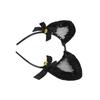 Cat Ear Headband Lovely Slip Resistant Kitty Hair Band with Bells for Daily Party Cosplay