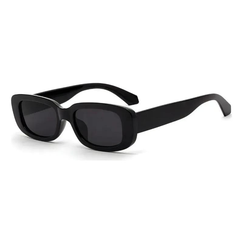 2PCS Men's Retro Rectangle Glasses Frame Sun Glasses Stylish Retro Sun Glasses UV400 Shades Eyewear Ladies Goggles