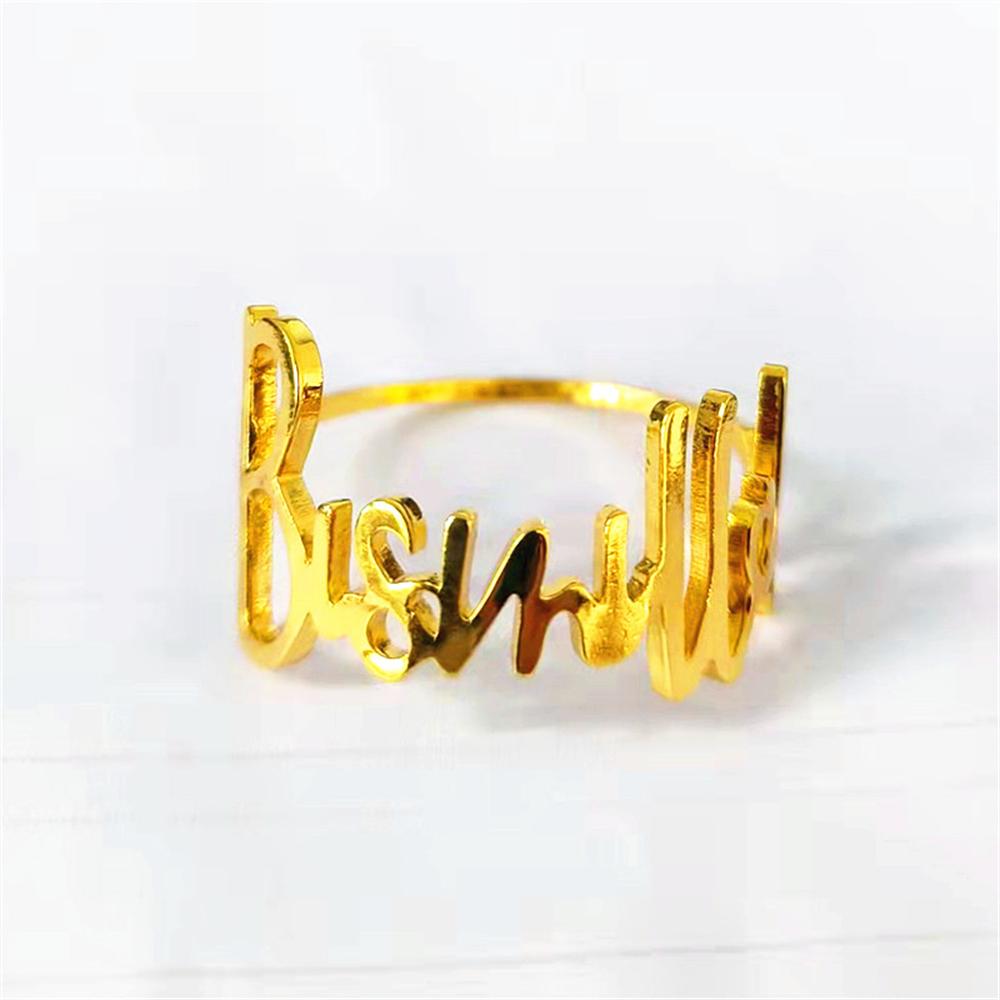 6Pcs/set Fashion Zinc Alloy Letter Design Napkin Ring For Ramadan Table Napkin Towel Decoration