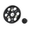 LCX Racing 1/10 RC Crawler Hard Steel 32P 56T Spur Gear w/ 15T Pinion Gear for Axial SCX10 Wraith Upgrades Parts Accessories