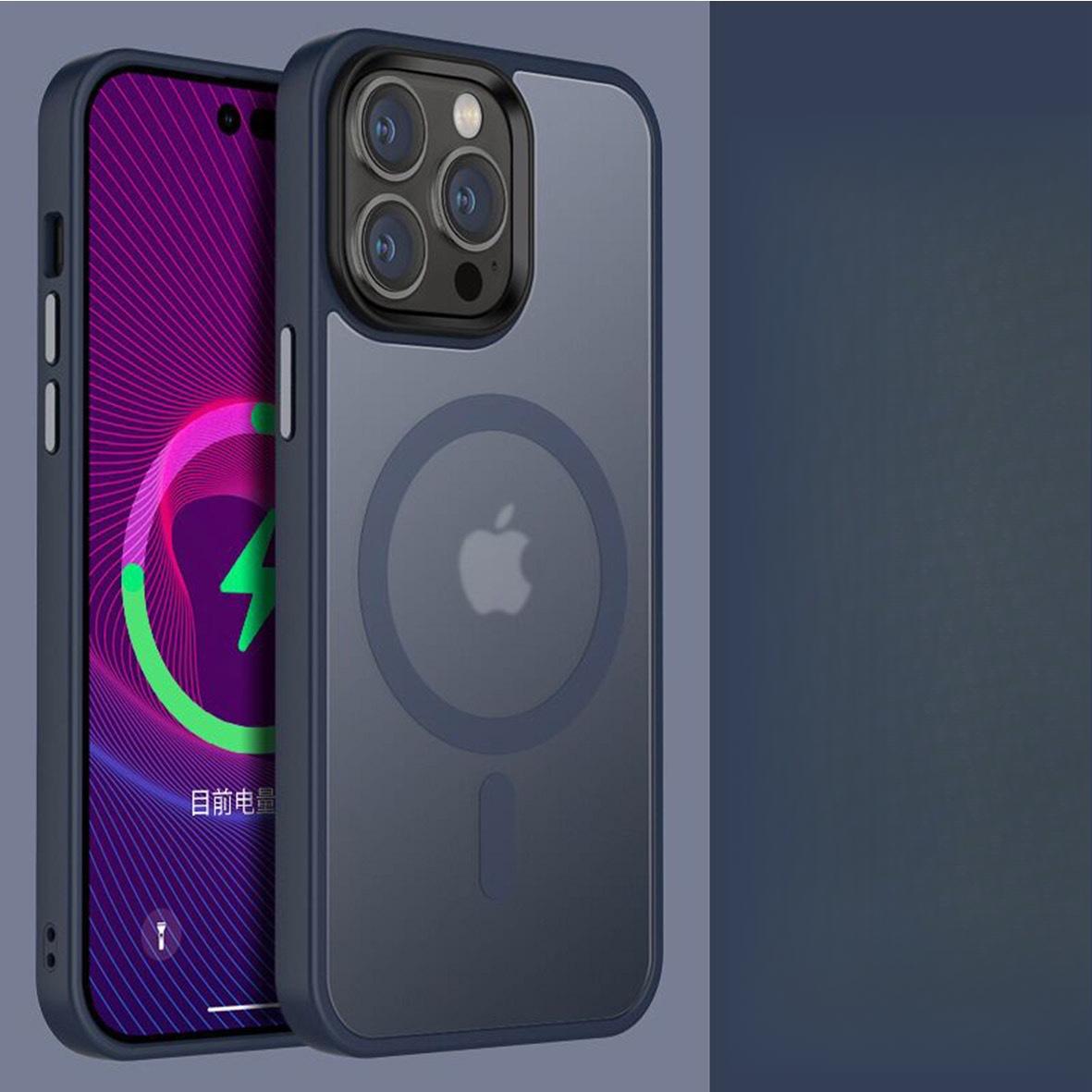 

Applicable To Apple 16 Mobile Phone Case Magsaf Magnetic Absorbing IPhone 15 Skin Feeling Matte Oil Blasting Protective Case Apple 14Plus/15Plus Universal