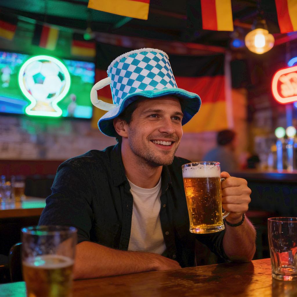 Novelty Mug Shape Hat with Foam Top Plush Material Soft Costume Accessory for Theme Parties Events Festivals