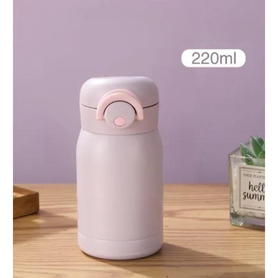 

Мини термос-кружка Карманная кружка Нержавеющая сталь Портативная карманная термобутылка для воды Посуда для напитков для кемпинга на открытом воздухе 220ml фиолетовый