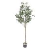 Artificial Tree Tall ABS PU Simulated Olive Tree for Swimming Pool Party Seaside Courtyard Interior Decoration 150cm