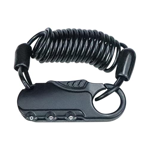 Bicycle Key Wire Lock Cable Lock Anti-Theft Dial 3 Digit One Size