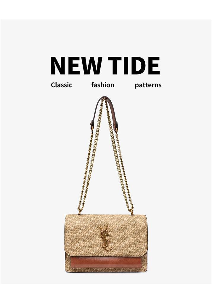 2025 Summer Fashion Tassel Lightweight Luxury Crossbody Shoulder Bag - Trendy Versatile Straw Woven Bag for Women