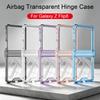 Airbag Bumper Corner Clear Case for Samsung Galaxy Z Flip 8 7 Hinge Protective Shockproof Plastic Cover For Galaxy Z Flip8 Case