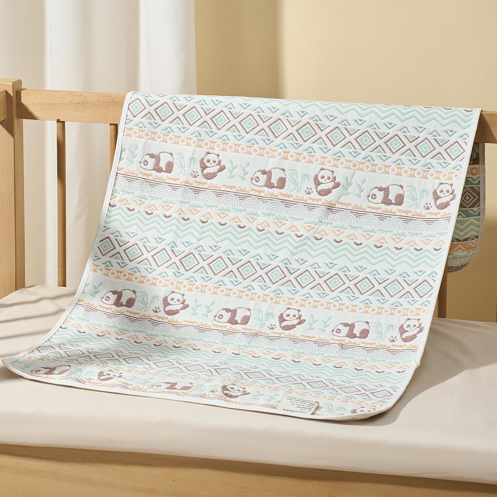 Newborn Soft Breathable Cotton Gauze Mat - Summer Sweat-Absorbing Bed Sheet for Babies & Kids