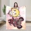 Aggretsuko Flannel Blanket Winter  Super Warm Bedding Throws for Kids Adult Living Room Comfortable Bedspread Sofa Bed Cover