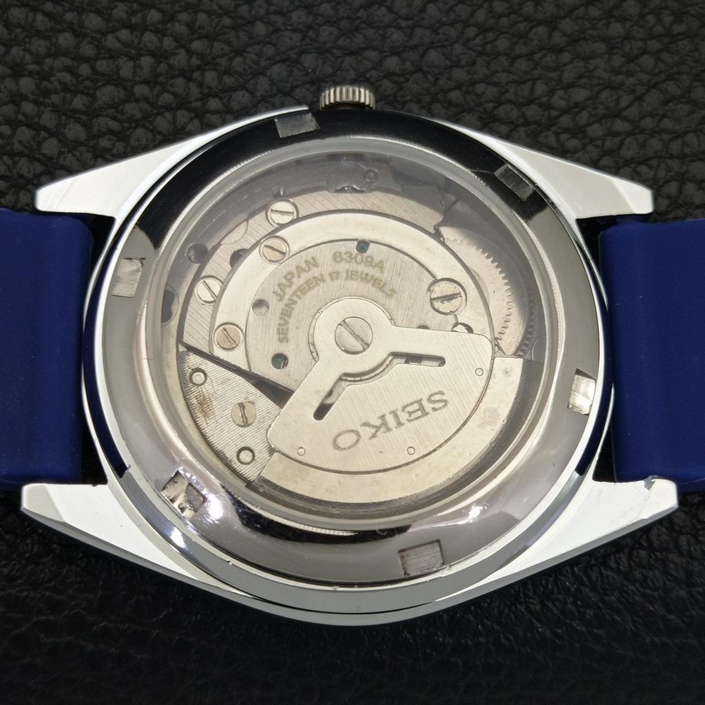 JAPAN VINTAGE REFURBISHED SEIKO 5 AUTOMATIC 6309A MENS BLUE DIAL WATCH a441688-1