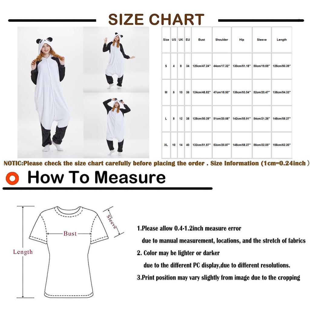 Women Flannel Cartoon Animal One-Piece Pajamas  Keep Warm Pajamas