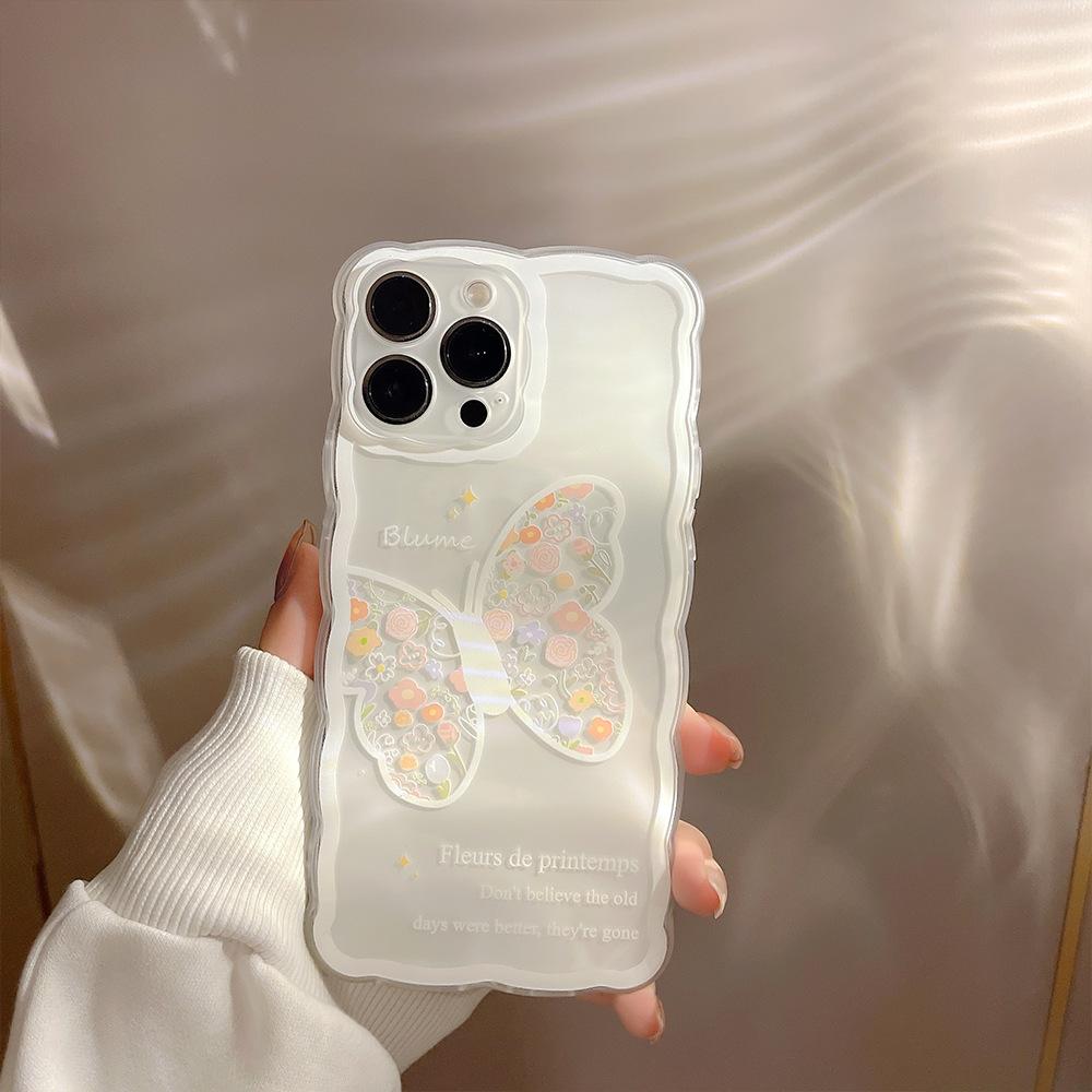 Cute Flower Butterfly Case for iPhone 13 iPhone 15 iPhone 16