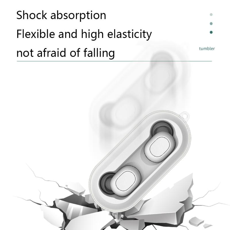 Dla QCY T1C Pokrowiec ochronny na słuchawki Lekkie etui Odporny na uderzenia rękaw Kompatybilny z Bluetooth