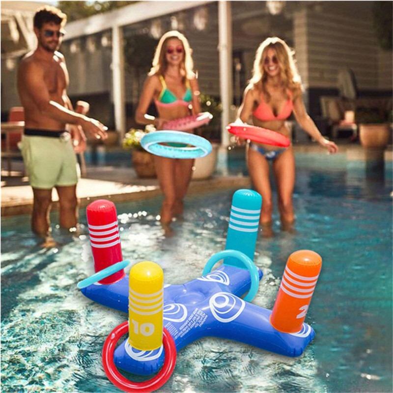 Yard Toss Game for Family - Ring Toss Games, Indoor and Outdoor Sports Toys, Beach Toys, Swimming Pool Toys, Birthday Gift.