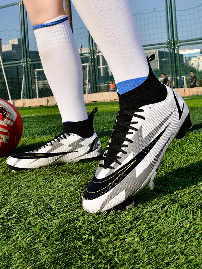 Pantofi de fotbal cu ghete înalte pentru bărbați și femei, unghii rupte, crampoane, copii, tineret, studenți, pantofi de antrenament profesionali pentru adulți
