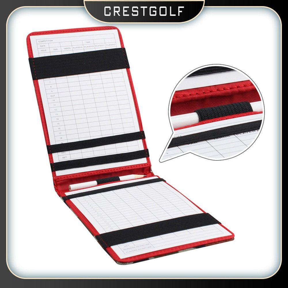 Delicate PU Leather Golf Accessories Golf Counter Golf Score Book Scoring Scorecard Holder
