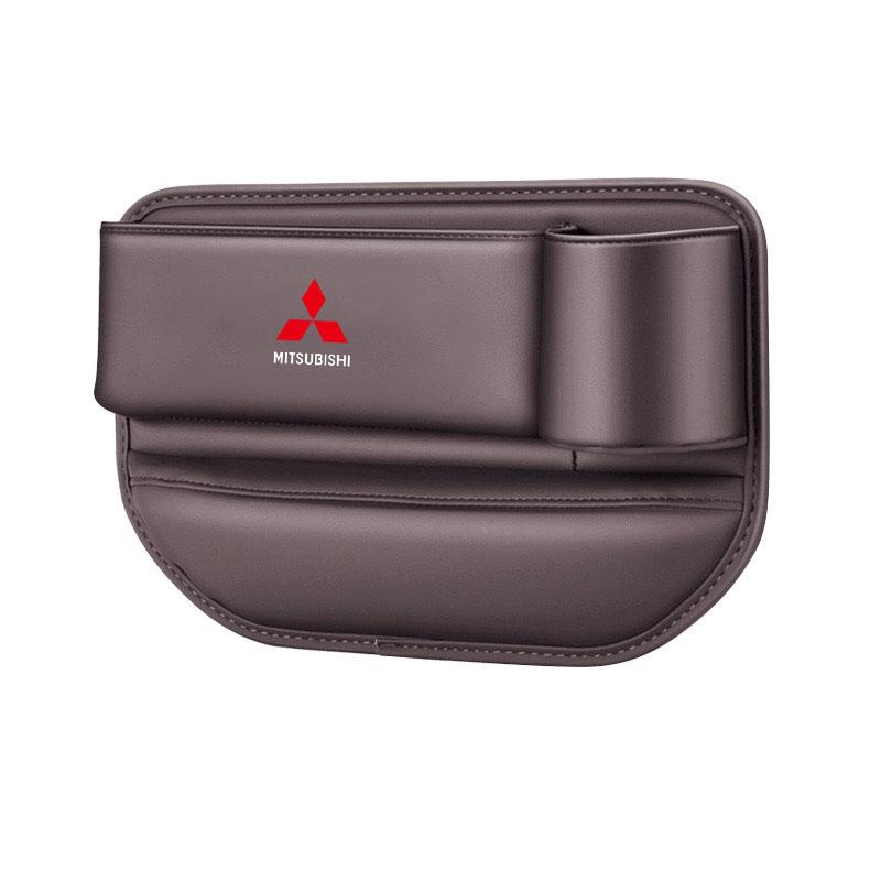 

Car Seat Gap Crevice Storage Box Cup Holder for Mitsubishi Pajero Colt I200 Space Delica Triton Ralliart Ex Interior Accessories коричневий