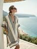 26Y2 Vacation Bikini Blouse Sunscreen Printed Beach Skirt European and American New Models