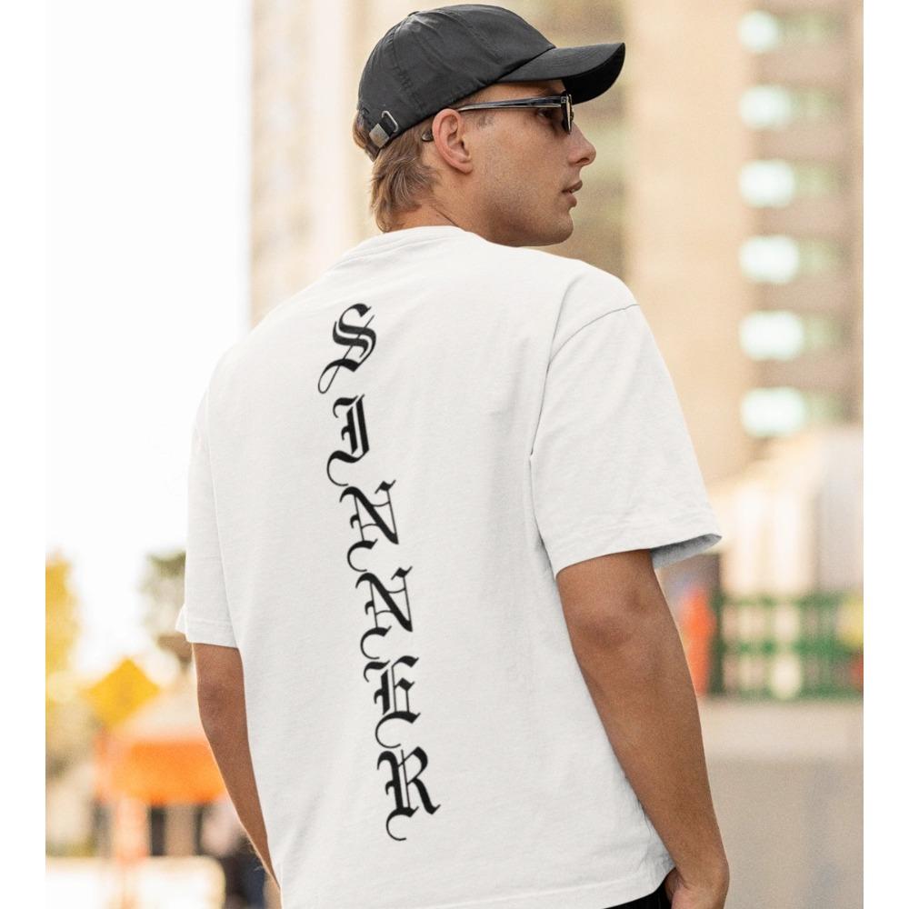 

Gothic Blackletter T-Shirt Men Women Vertical Text Streetwear Aesthetic Graphic Cotton Short Sleeve Oversized Unisex Tee 5XL різнокольоровий
