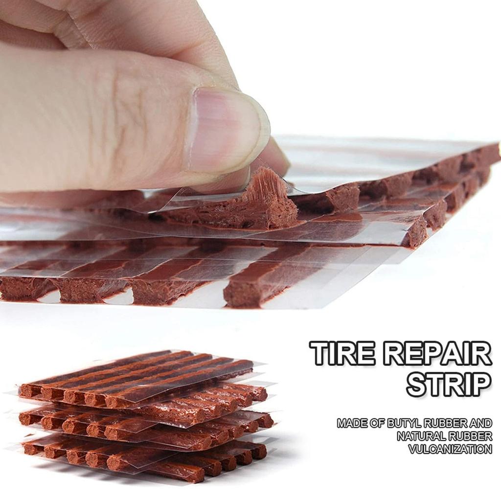 Motorcycle Puncture Repair Set Tubeless, Insert Plug Repair Tubeless Tire for Automobile, Motorcycle, Car,