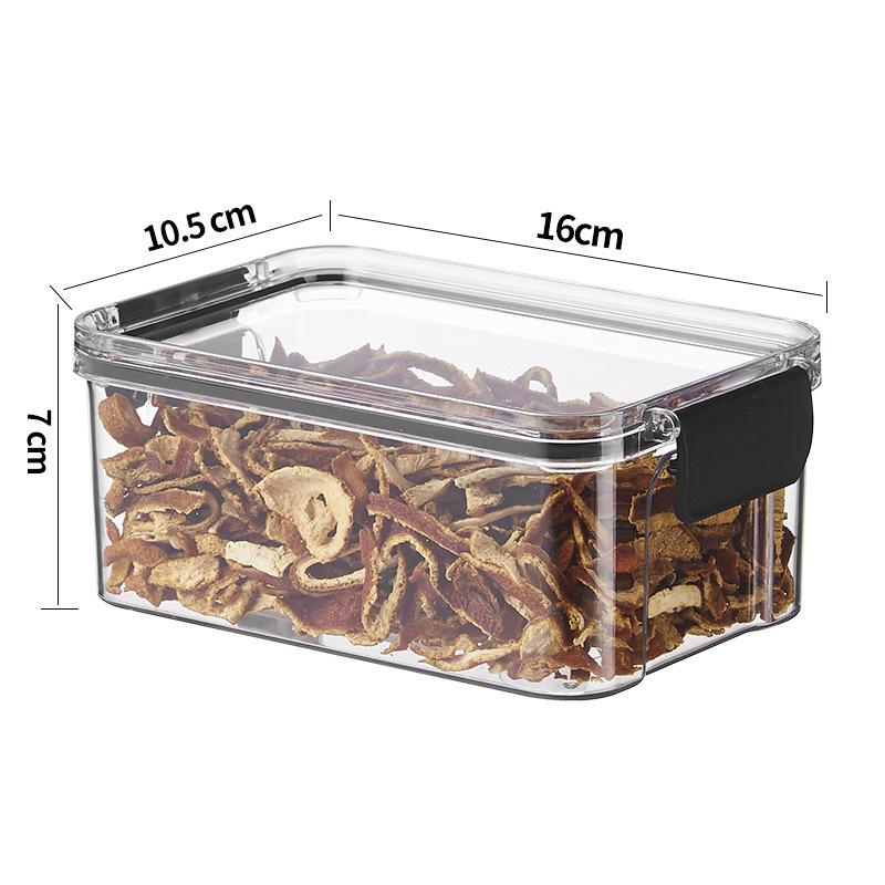 Floral Square Tea Box 460ml with Four Airtight Food-Grade Plastic Compartments