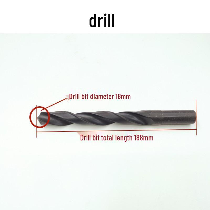 Extended Woodworking Drill Bit Template & Connection Rod for Hole Enlargement