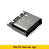USB-C Female Port with Mounting Plate for Keyboard/Charging Port Modification - DIY Data Cable Welding Socket Connector