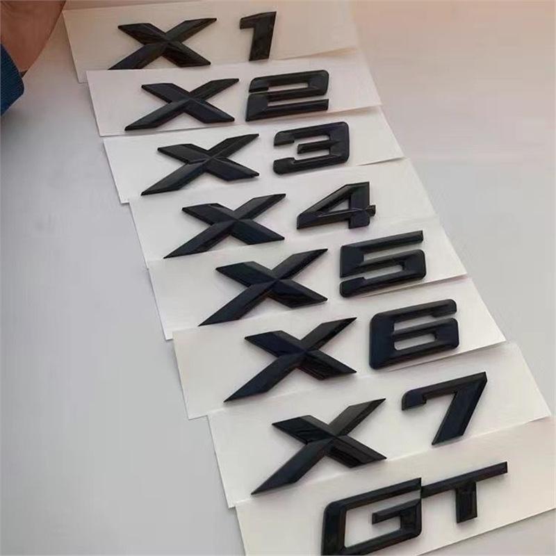BMW X1-X7 Modified Car 3D Rear Emblem Sticker Letters