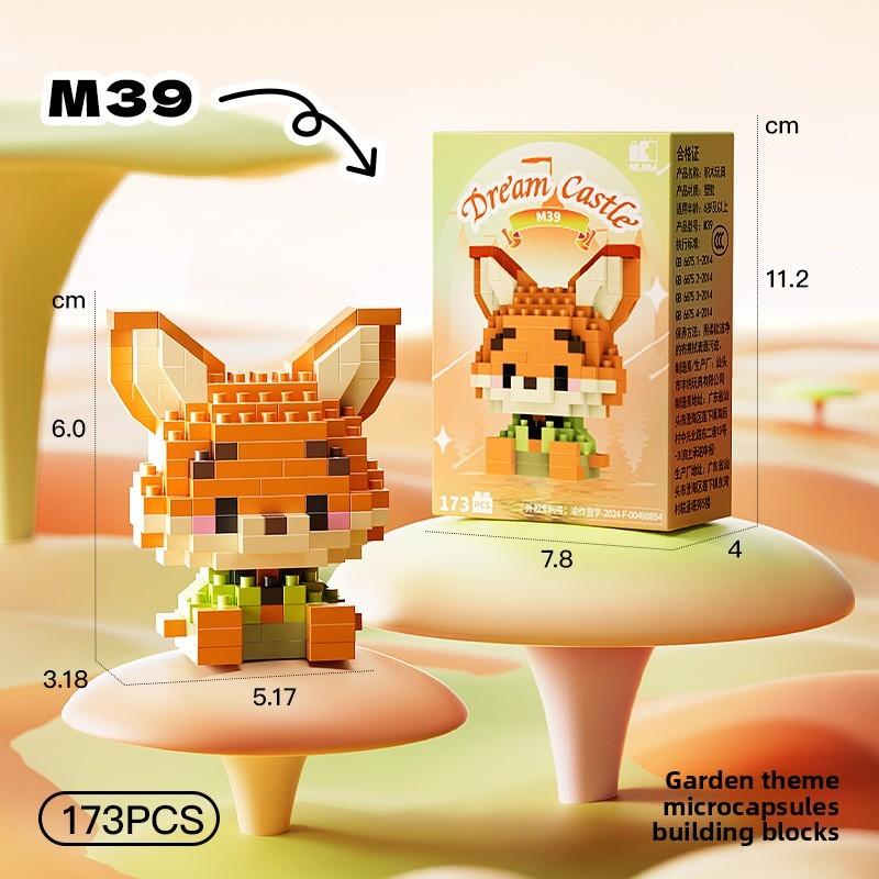 Melody Snow Lotso White Cartoon Micro Blocks Set For Children Toy Educational