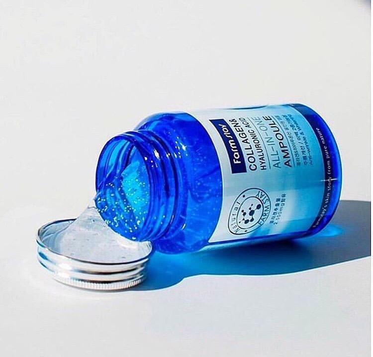 FARM STAY Collagen & Hyaluronic Acid All In One Ampoule 250ml AUTHENTIC STORE