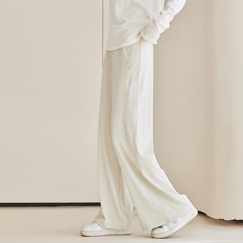 Pupu Maternity Wide-Leg Sun Protection Pants - Spring/Summer Lightweight Loose-Fit Casual Wear