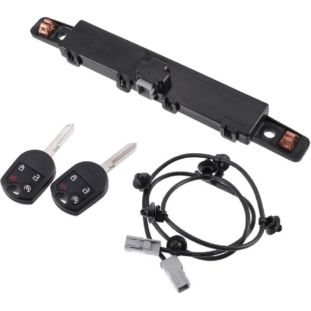 ACROPIX Car Auto Remote Start System Kit Fit for Ford F150 Edge with 2 Remote Key Fob and Antenna Jumper Wire BC3Z-19G364-A - Pack of 3 Black