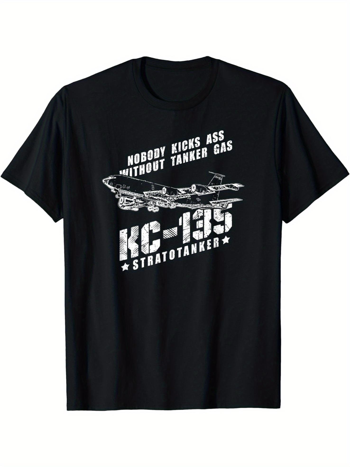 KC135 Stratotanker ВВС США Авиация  дизайн с принтом 100% хлопок летняя с круглым вырезом с коротким рукавом повседневная с принтом мужская футболка S