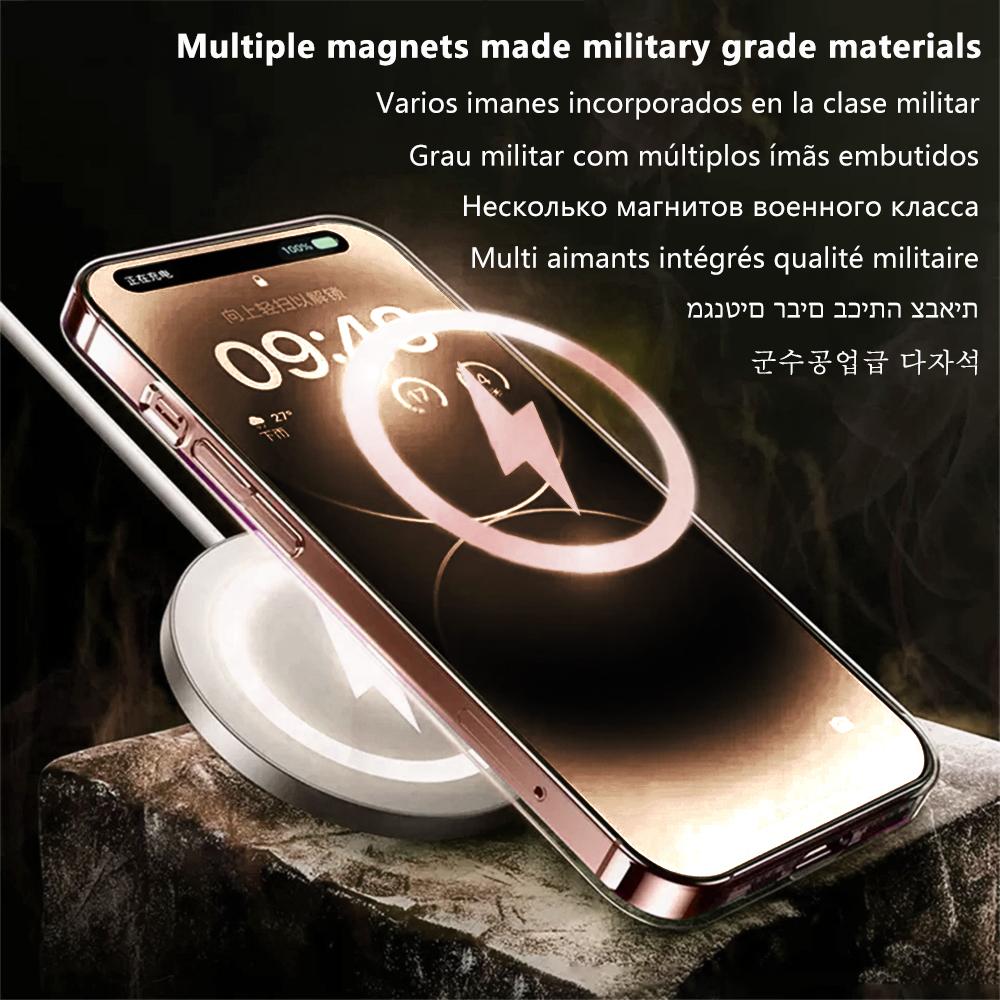 Magnetic Attraction Clear Case For 16 15 14 13 12 Mini 17 Air 11 Pro Max 7 8 Plus Xs Xr Se Magsafe Magnet Cover