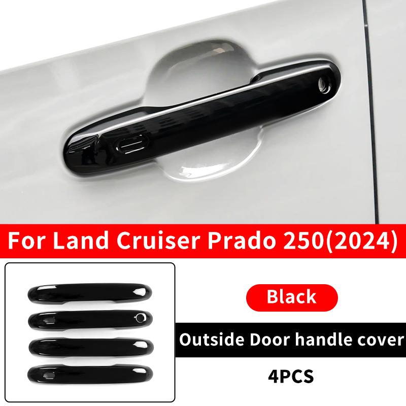 For Toyota Land Cruiser Prado 250 LC250 1958 Outside Door Handles Decoration Cover Exterior upgraded Accessories Chrome Tuning