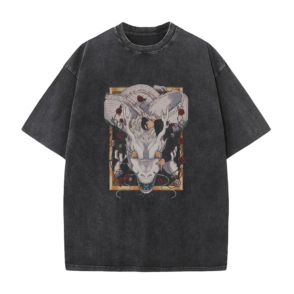 

Anime Jujutsu Kaisen Geto Suguru Printed Tshirt Mens and Womens Washed Tshirt High Quality Vintage Cotton Tshirt Top L