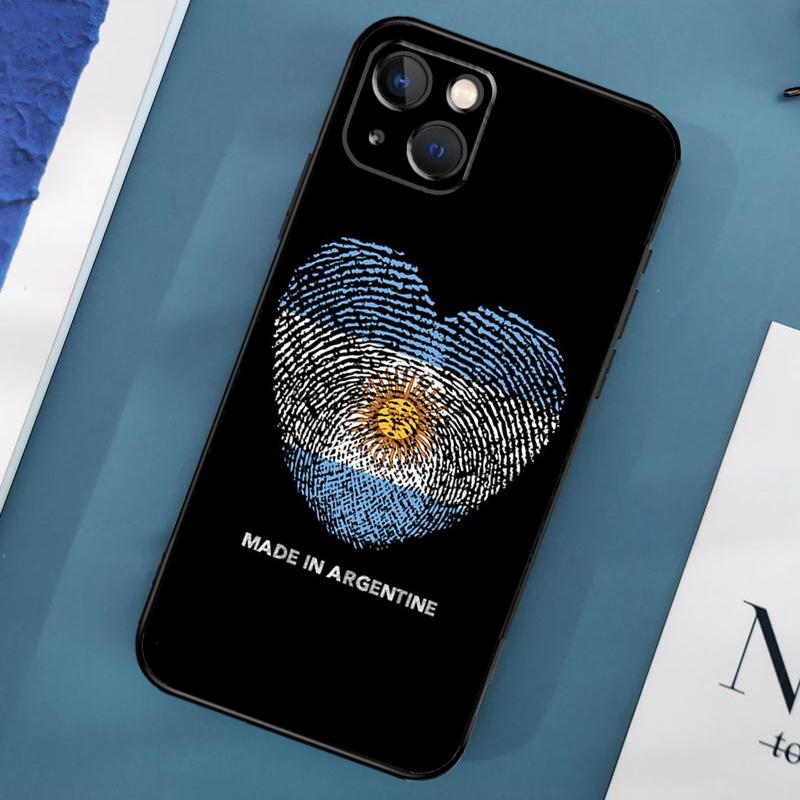 Argentine Flag Phone Case For iPhone 15 14 Pro Max 11 13 12 Mini X XR XS Max SE 2020 7 8 Plus Cover Capa