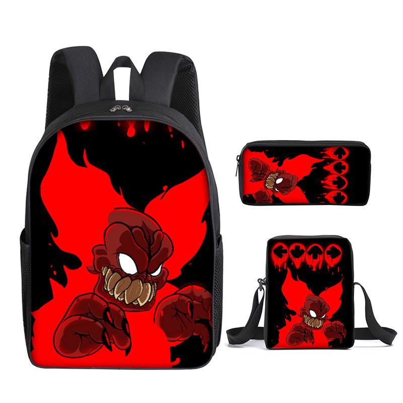 Classic Funny Friday Night Funkin 3D Print 3pcs/Set Pupil School Bags Laptop Daypack Backpack Inclined Shoulder Bag Pencil Case