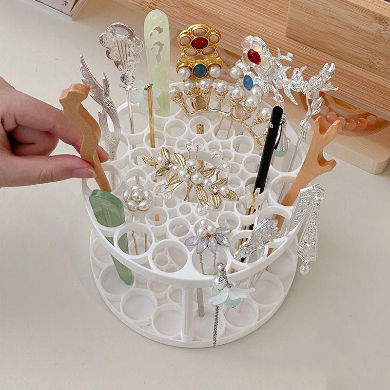 45 Hole Hairpin Storage Box Multifunction Large-Capacity For Make-Up Brush Storage Box Table Organizer Jewelry Display Stand