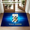 Crystal Velvet Square Rug Custom Nameifk göteborg Pattern Non Slip Home Floor Decor Rug