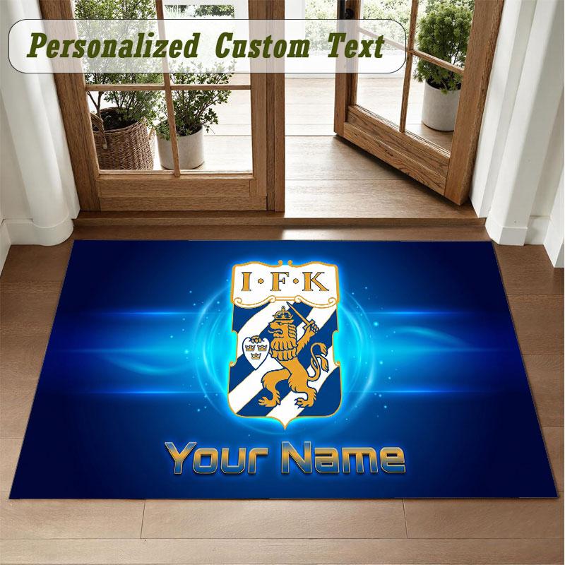 Crystal Velvet Square Rug Custom Nameifk göteborg Pattern Non Slip Home Floor Decor Rug