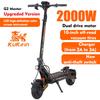 Kukirin G2 Master Electric scooter1000W*2 Dual Motor 52V 20.8Ah60km/h Hydraulic Shock Absorber G2Master Electric KickScooter