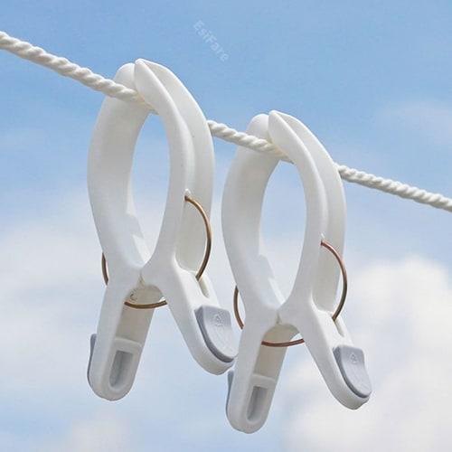 EsiFare Large Futon Pegs, Strong Clothespins, Futon Holders, Set of 2, Non-Marking, Windproof, Anti-Slip, Durable, Suitable for Outdoor Drying, Wide O