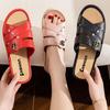Order Two Size Up Slippers for Women Fish Mouth High Heel Wedge Slippers Summer Shoes Non-slip Thick-soled Slippers Comfortable Casual Flip Flops