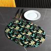 Table Mat PU Leather Placemat Nordic Style Print Waterproof Oil Proof Non Slip for Home Kitchen Wedding Dining Settings